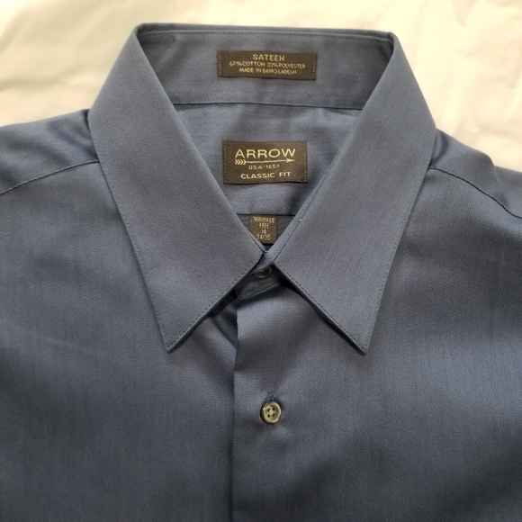 Arrow Other - Arrow Blue Dress Shirt 16 34/35